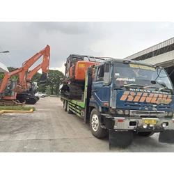 Delivery of Heavy Equipment Via Selfloader Surabaya - Jakarta Competitive Prices